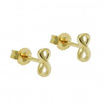 Stecker Unendlichkeit glänzend Gold 375