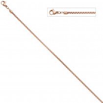 Venezianerkette rund Edelstahl rotgold vergoldet 1,8mm 50cm Halskette Kette