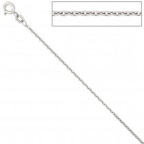 Ankerkette 925 Silber 1,5mm 50cm Halskette Kette Silberkette Federring