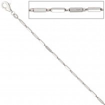 Gliederkette 925 Silber 1,4mm 50cm Halskette Kette Silberkette Karabiner