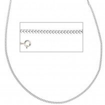 Panzerkette 925 Sterling Silber 2mm 42cm Halskette Kette Silberkette Federring