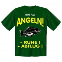 Fun T-Shirt Bin am Angeln