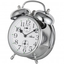 Mechanischer Wecker Glockenwecker Doppelglockenwecker silbern