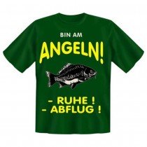 Fun T-Shirt Bin am Angeln