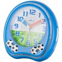 Wecker Kinderwecker Fußball blau Fußballwecker für Kinder