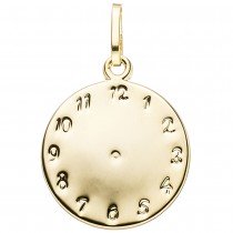 Kinder Anhänger Taufuhr 333 Gelbgold Kettenanhänger Kinderanhänger