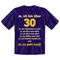 Fun T-Shirt Ja ich bin über 30