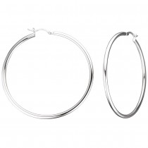 Creolen rund 925 Sterling Silber Ohrringe Silberohrringe Silbercreolen