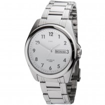 JOBO Herren Armbanduhr Quarz Analog Edelstahl Datum Herrenuhr