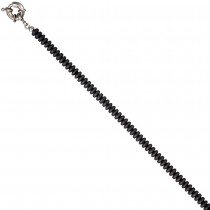 Collier Edelsteinkette Hämatin matt 45cm Halskette Kette