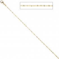 Criss-Cross Kette 333 Gelbgold 1,3mm 40cm Gold Halskette Goldkette Karabiner