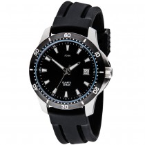 JOBO Herren Armbanduhr Quarz Analog Edelstahl Datum Herrenuhr