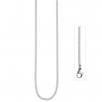 Panzerkette Edelstahl 2mm 70cm Kette Halskette Karabiner