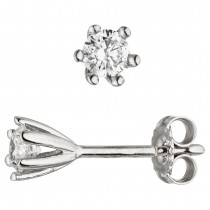Ohrstecker 925 Sterling Silber 2 Zirkonia Ohrringe Silberohrringe