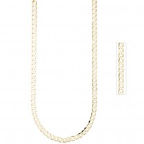 Panzerkette 333 Gelbgold 6,6mm 45cm Gold Kette Halskette Goldkette Karabiner