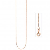 Venezianerkette 925 Silber rotgold vergoldet 0,8mm 45cm Kette Halskette