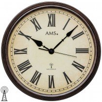 Funkwanduhr analog rund antik vintage retro