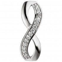 Anhänger Unendlich 925 Sterling Silber mit Zirkonia Silberanhänger