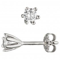 Ohrstecker 925 Sterling Silber 2 Zirkonia Ohrringe Silberohrringe