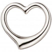 Anhänger Herz Schwingherz 585 Weißgold Herzanhänger Weißgoldherz