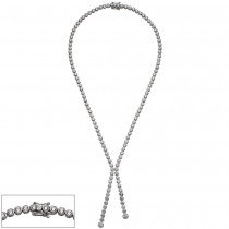 Collier Halskette 925 Sterling Silber mit Zirkonia 42cm Kette Silberkette