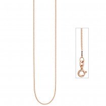 Venezianerkette 925 Silber rotgold vergoldet 0,8mm 45cm Kette Halskette