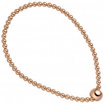 Armband 925 Sterling Silber rotgold vergoldet endlos elastisch