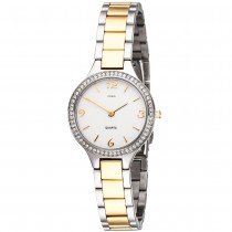 JOBO Damen Armbanduhr Quarz Analog Edelstahl mit SWAROVSKI® ELEMENTS Damenuhr