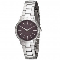 JOBO Damen Armbanduhr Quarz Analog Edelstahl teilmattiert SWAROVSKI® ELEMENTS