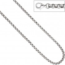 Erbskette 925 Sterling Silber 4,5mm 45cm Kette Halskette Silberkette Karabiner
