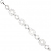 Armband 925 Sterling Silber mit Struktur 20cm Silberarmband