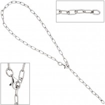 Fußkettchen Fußkette 925 Sterling Silber 27cm variabel verkürzbar Karabiner