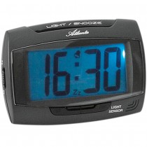 Wecker Quarz digital anthrazit mit Licht Snooze Digitalwecker