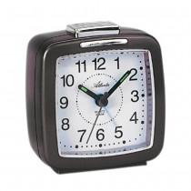 Wecker Quarz analog anthrazit mit Licht Snooze