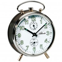 Mechanischer Wecker anthrazit silbern mechanisch rund