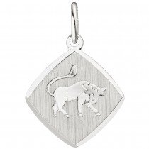 Anhänger Sternzeichen Stier 925 Sterling Silber matt Sternzeichenanhänger