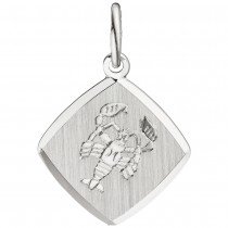 Anhänger Sternzeichen Krebs 925 Sterling Silber matt Sternzeichenanhänger Quadrat