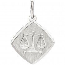 Anhänger Sternzeichen Waage 925 Sterling Silber matt Sternzeichenanhänger