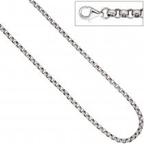 Erbskette 925 Sterling Silber 4,5mm 45cm Kette Halskette Silberkette Karabiner