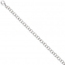 Rundankerarmband 925 Sterling Silber 19cm Armband Silberarmband Ankerarmband