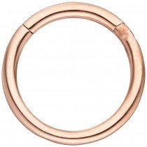 Segmentring Edelstahl rotgold farben Klick-System Scharnier Ringstärke 1,2mm