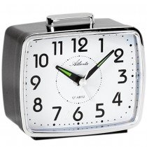 Wecker Quarz analog schwarz mit Glockensignal