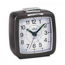 Wecker Quarz analog anthrazit mit Licht Snooze