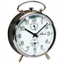 Mechanischer Wecker anthrazit silbern mechanisch rund