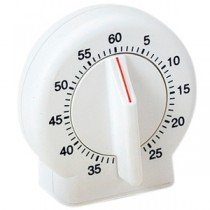 Kurzzeitmesser Kurzzeitwecker Küchen Timer analog weiß rund