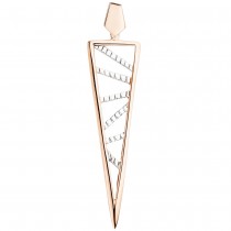 Anhänger dreieckig spitz 925 Sterlingsilber rotgold vergoldet bicolor