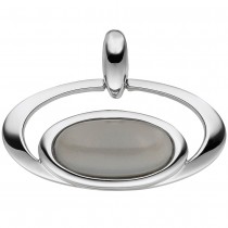 JOBO Anhänger oval 585 Weißgold 1 Mondstein Cabochon