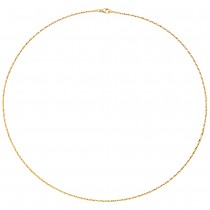 JOBO Collier Halskette 750 Gelbgold diamantiert 1,0mm 42cm