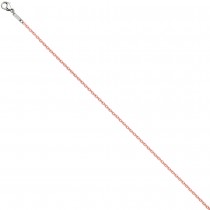 Rundankerkette Edelstahl rosa lackiert 45cm Karabiner