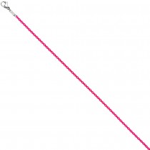 Rundankerkette Edelstahl pink lackiert 42cm Karabiner